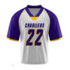 Lacrosse Uniform White with Purple Logo