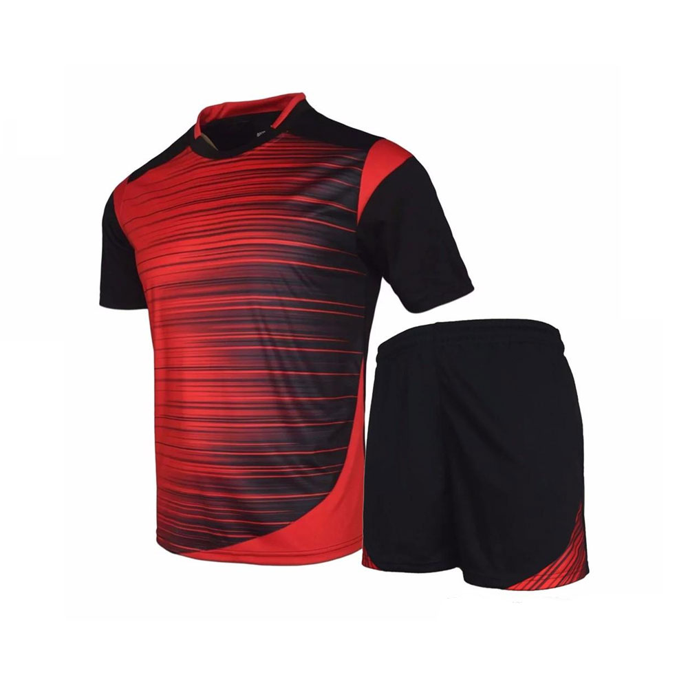 Volleyball Uniform Black & Red - Saitama Sportswear