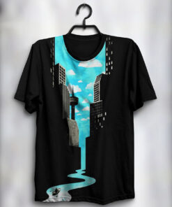 T-Shirt Black and Blue