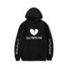 Hoodies Black Broken Heart Logo