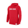Sports Hoodies Red Color with Ohio State Logo