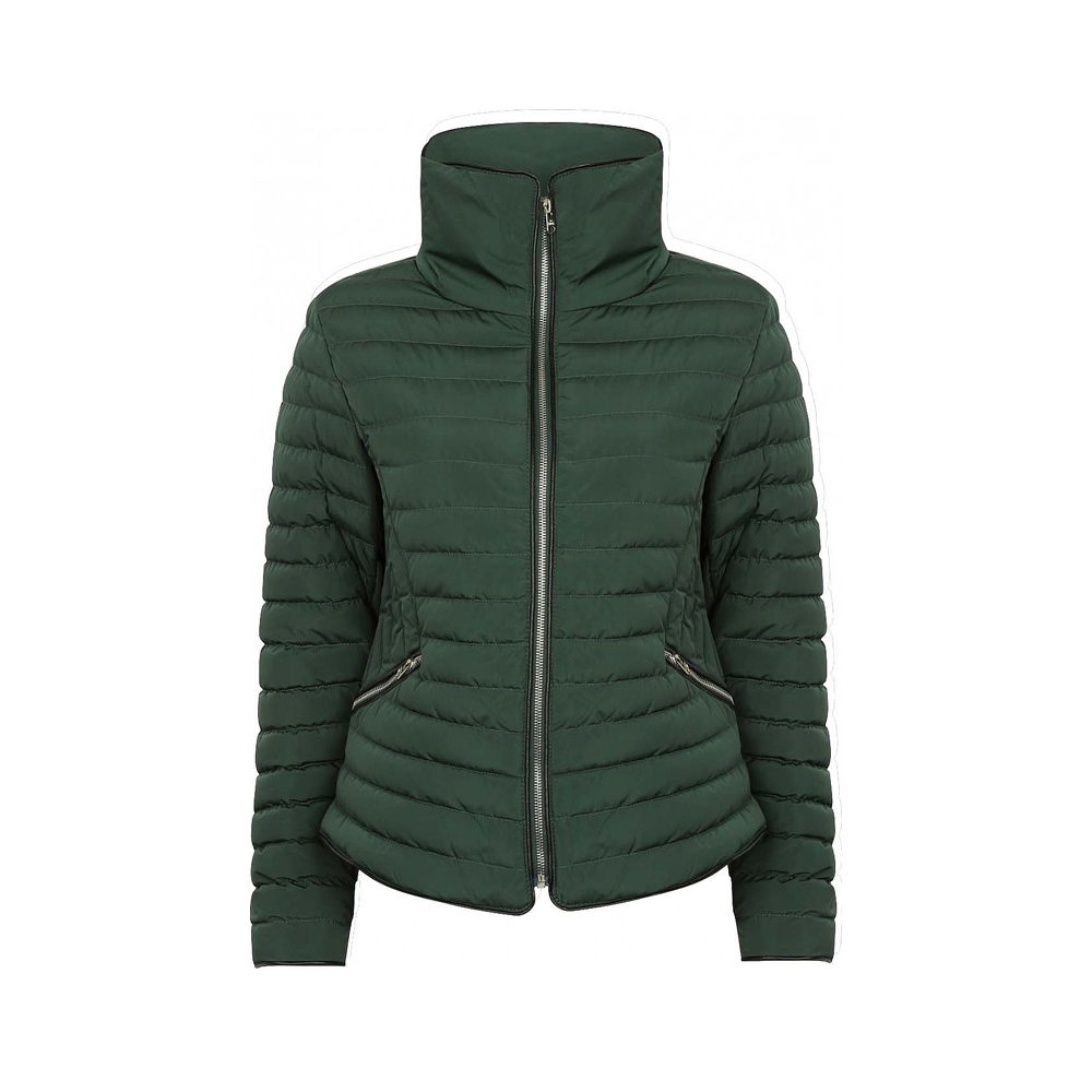 Hooded Quilted Jackets Green - Saitama Sportswear
