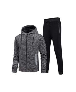 Tracksuits Wool Grey with Black Pajama Winter Collection