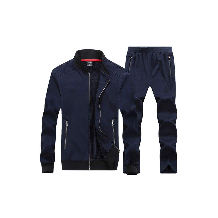 Tracksuits Dark Blue with Zipper - Saitama Sportswear