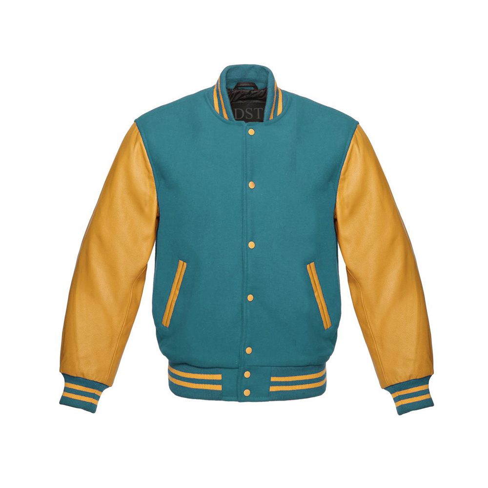Green and Yellow Varsity Jacket for Men & Women