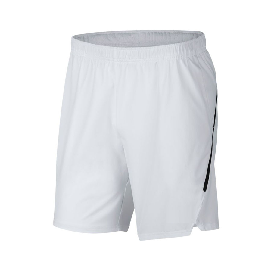 Compression Shorts White with Black Line - Saitama Sportswear