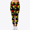 Long Legging Custom Yellow Design Flower Logo